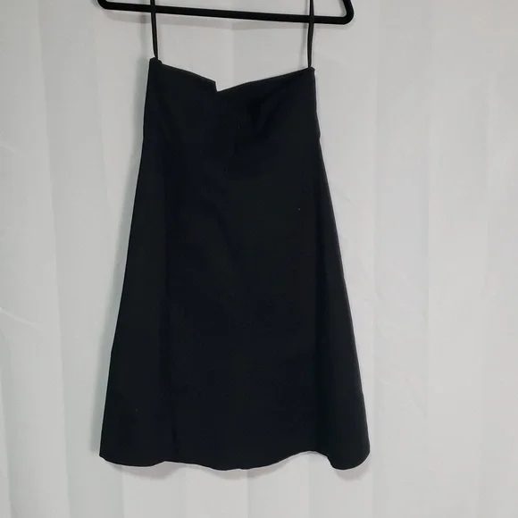 Classic Black Strapless A-Line Dress Cotton Gap Size 8. Party Casual. LBD - Picture 4 of 9